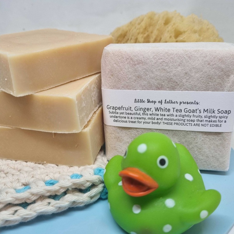 Bath & Body Little Shop of Lathers | Goats Milk Soap With Grapefruit, Ginger & White Tea