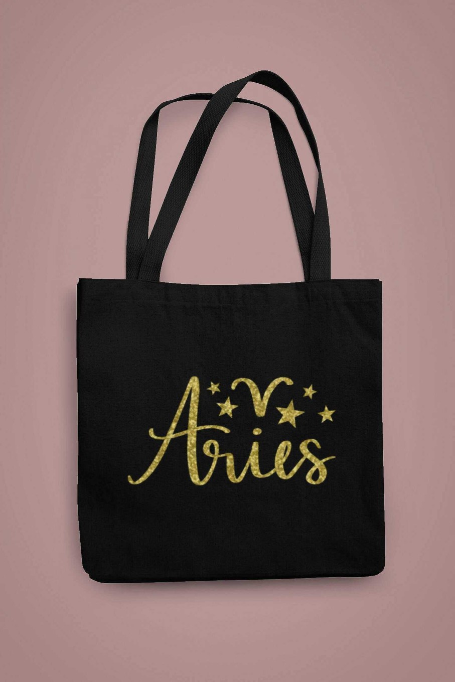 Accessories Originallyt Designs | Aries Tote Bag With Gold Glitter Design