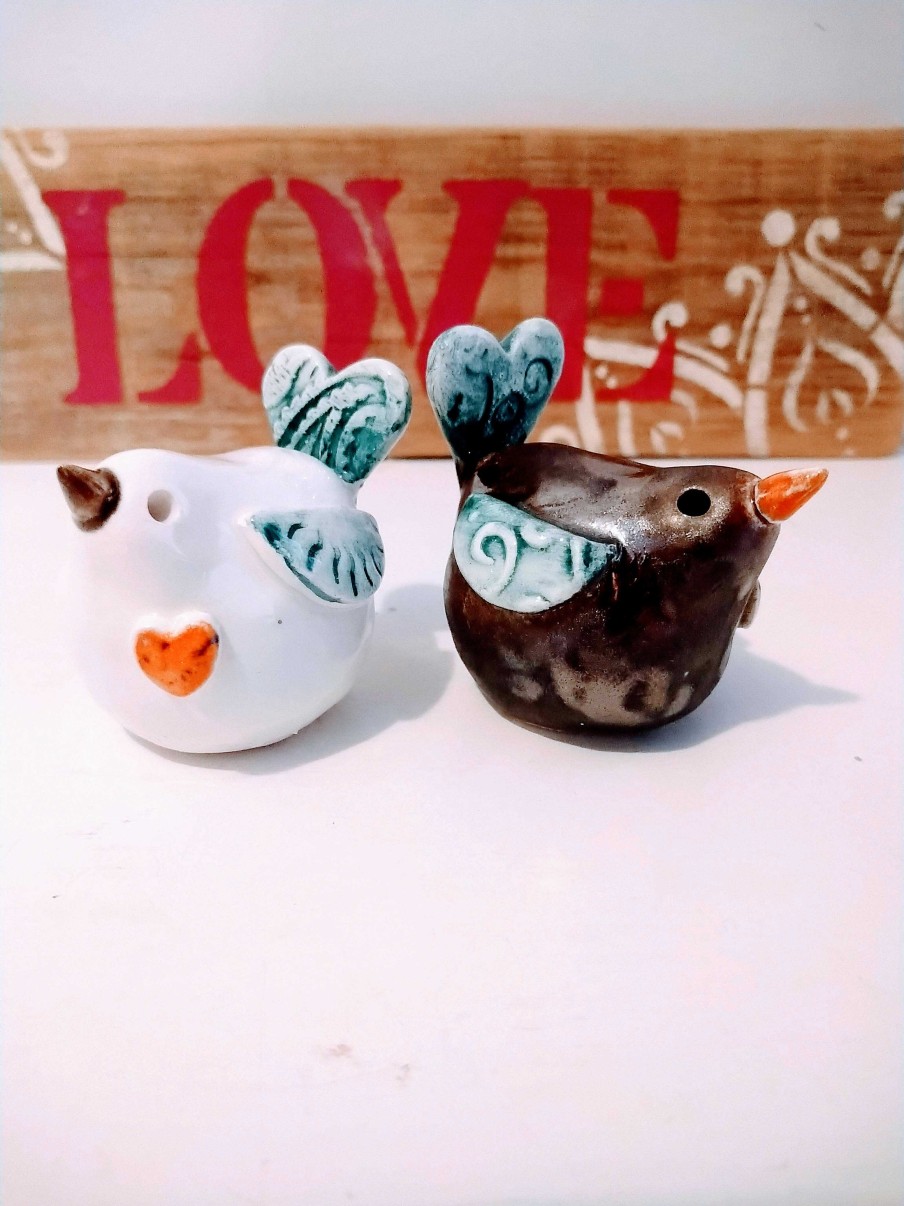 Ceramics & Pottery Pentangle Pottery | Robin Or Love Bird