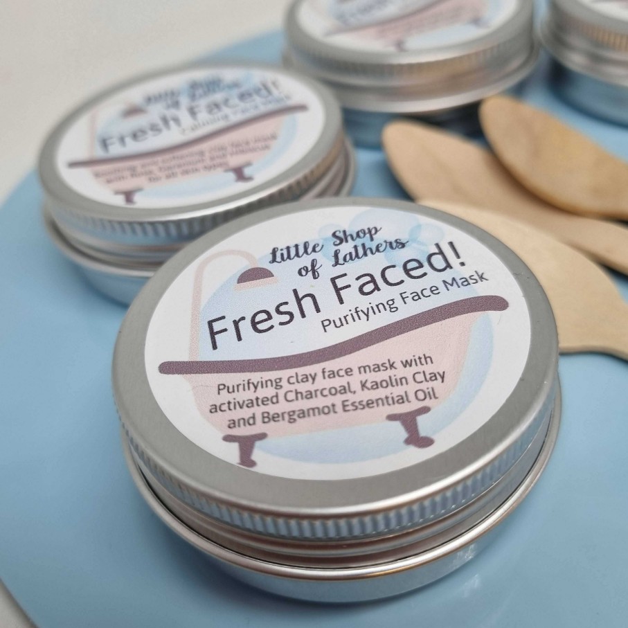 Gifts Little Shop of Lathers | French Clay And Charcoal Face Mask - Purifying