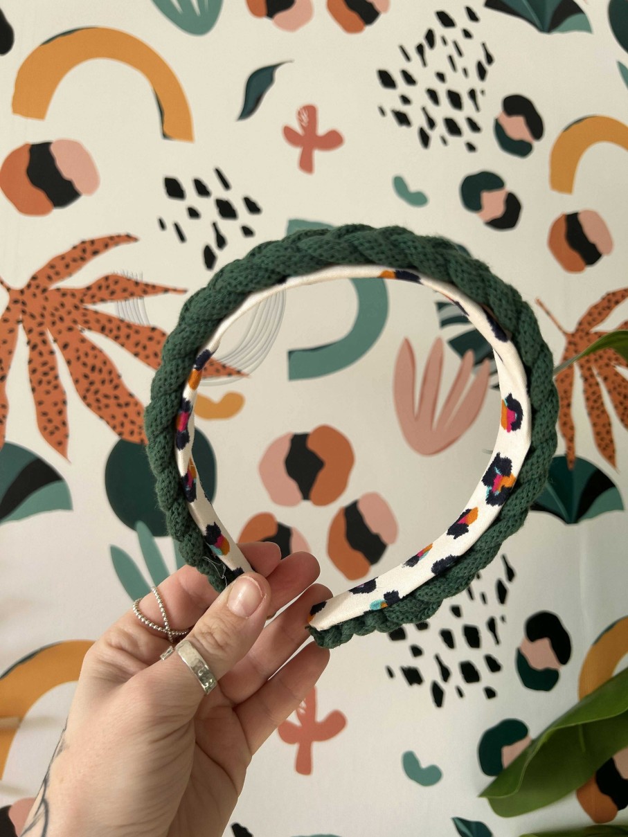 Accessories Loppys Lock Up | Macrame Headband-Pine Green