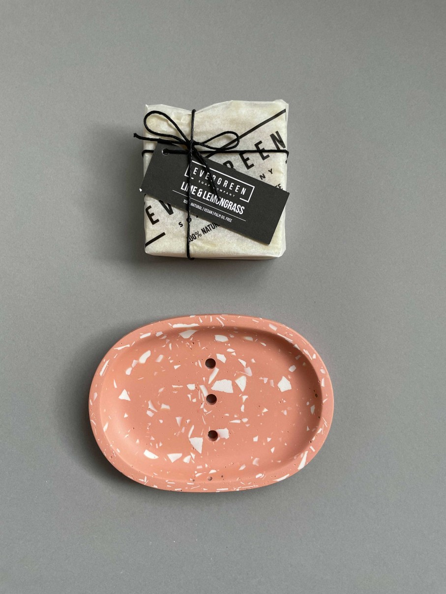 Bath & Body Studio Octave | Handmade Oval Soap Dish With Soap Bar