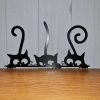 Gifts Westfield Oak Design | Large Black Three Cat Wall Hanging