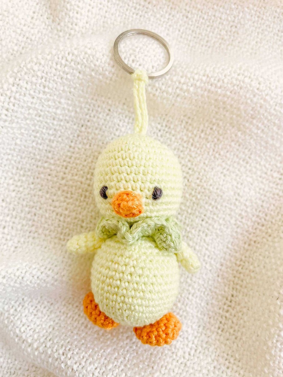 Gifts Miniwhale Studio | Hand-Made Crochet Chick Keychain / Ukca-Ce Certified