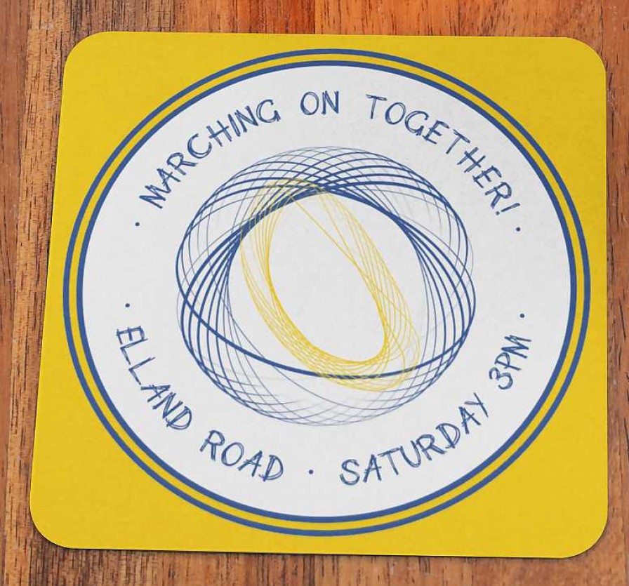 Gifts Originallyt Designs | Leeds Utd - Wool Design - Coaster