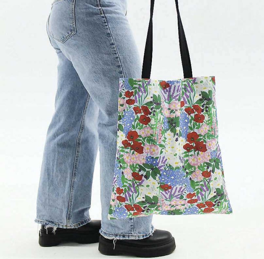 Accessories Holly Greenwood Design | British Wildflower Print Tote Bag