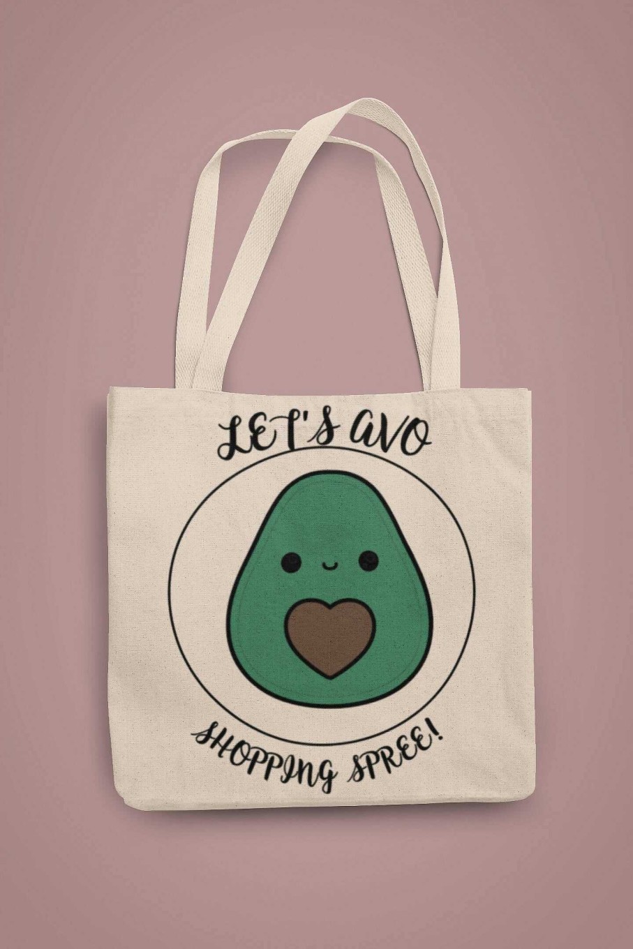 Accessories Originallyt Designs | Let'S Avo Shopping Spree Tote Bag With Avocado Design