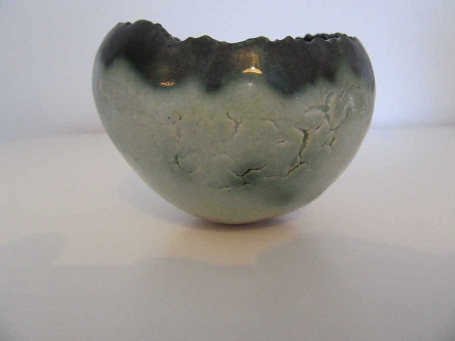 Ceramics & Pottery Down to Earth Ceramics | Green Rocking Rock Pool Pot