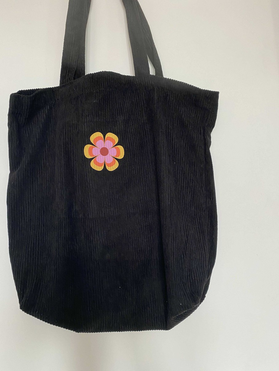 Accessories The Mellors Create | Retro Flower Black Tote