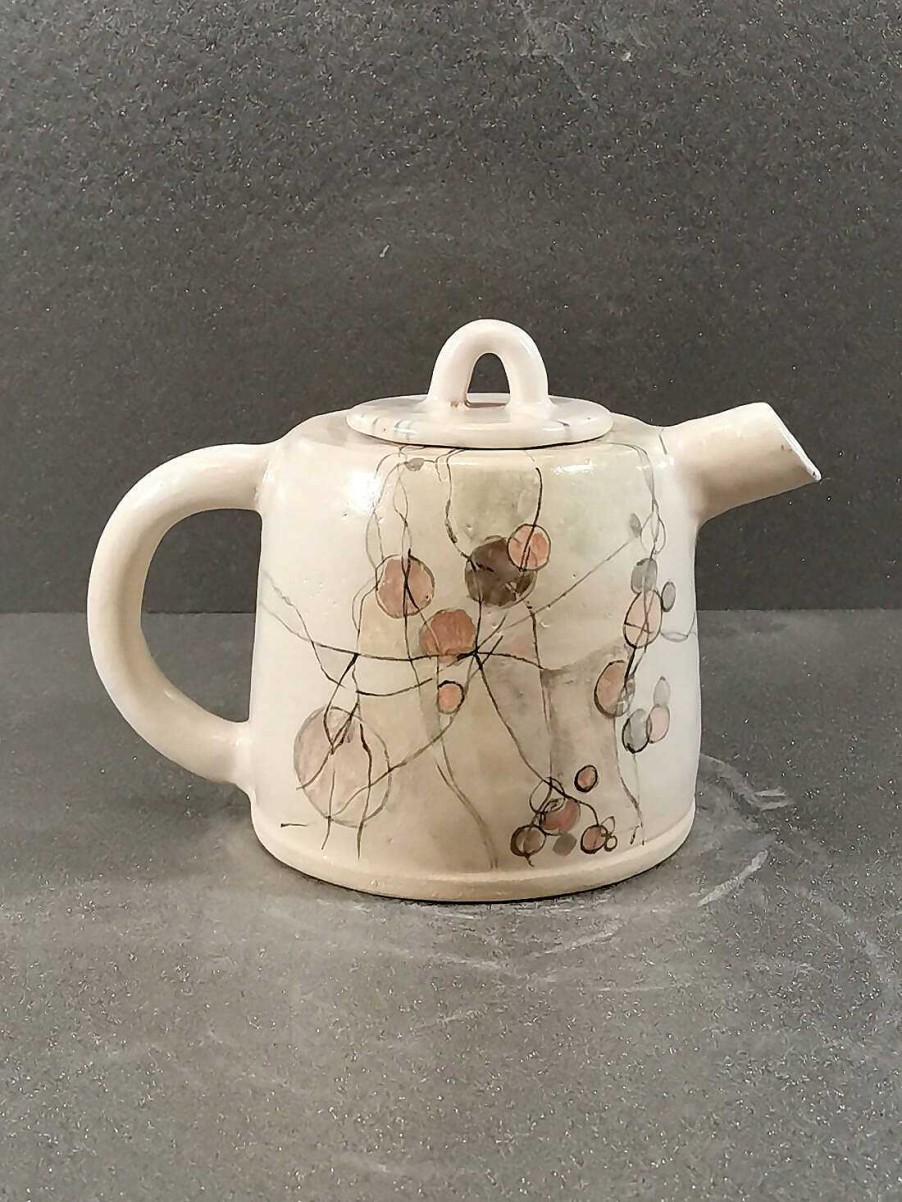 Ceramics & Pottery Kissed Frog Pottery | 0326 Float Downstream Teapot