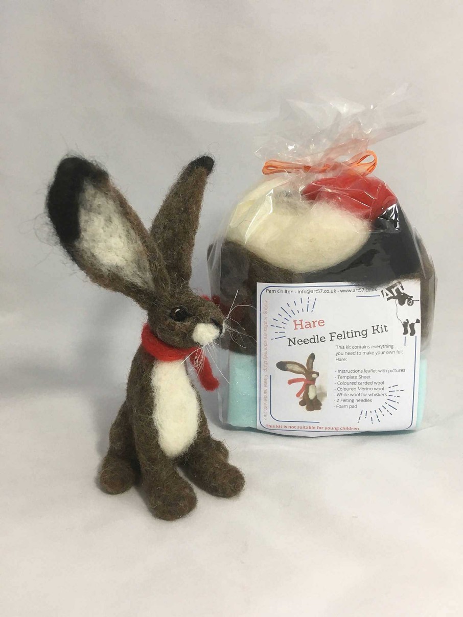 Gifts Art 57 | Hare Needle Felting Kit