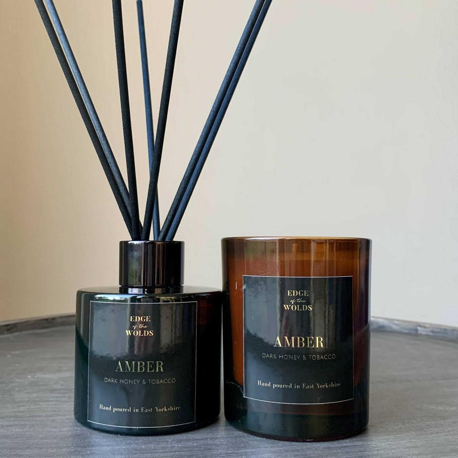 Gifts Edge of the Wolds | Edge Of The Wolds Amber Dark Honey And Tobacco Reed Diffuser 100Ml