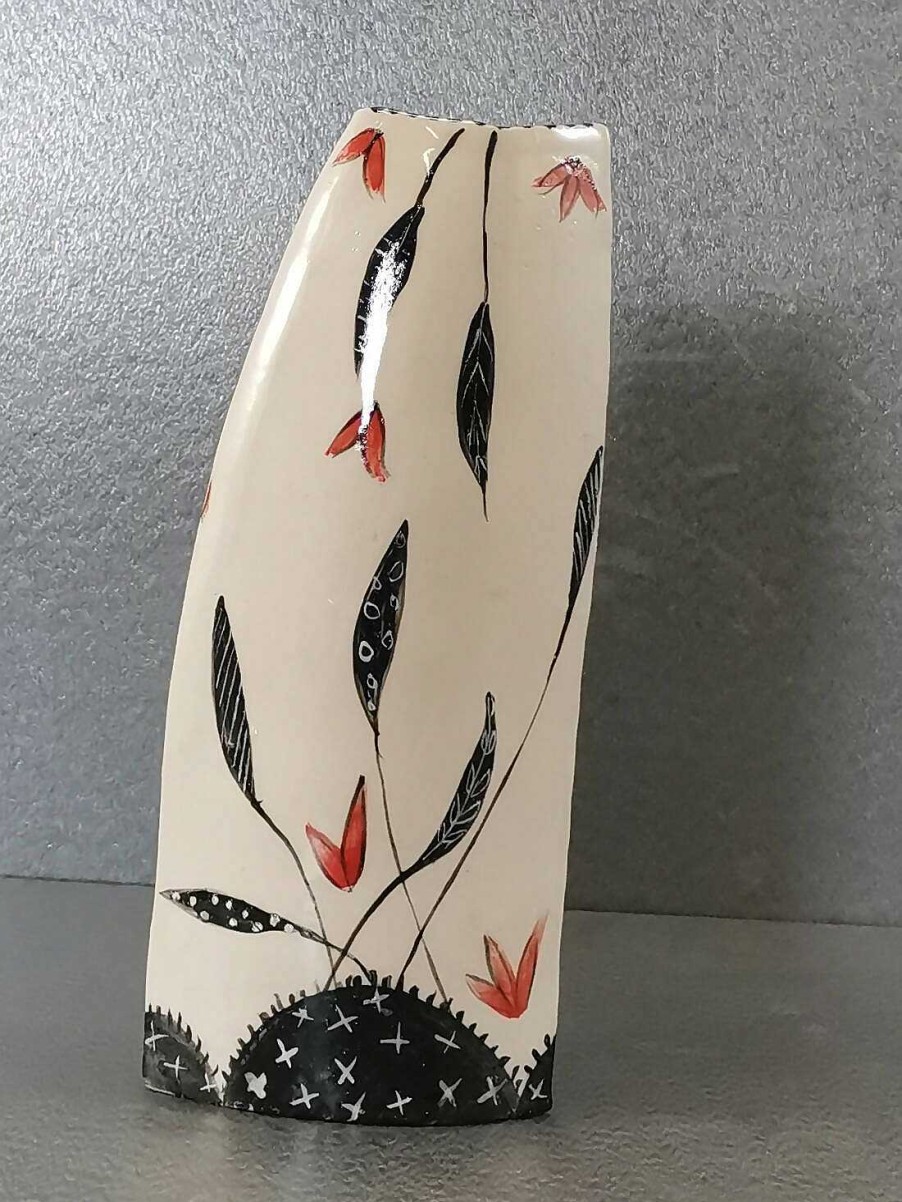 Ceramics & Pottery Kissed Frog Pottery | Falling Flutterbys Vase