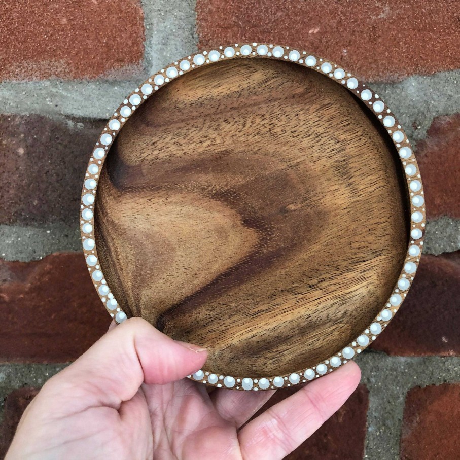 Gifts The Artful Dotter | Hand Painted Wooden Trinket Tray