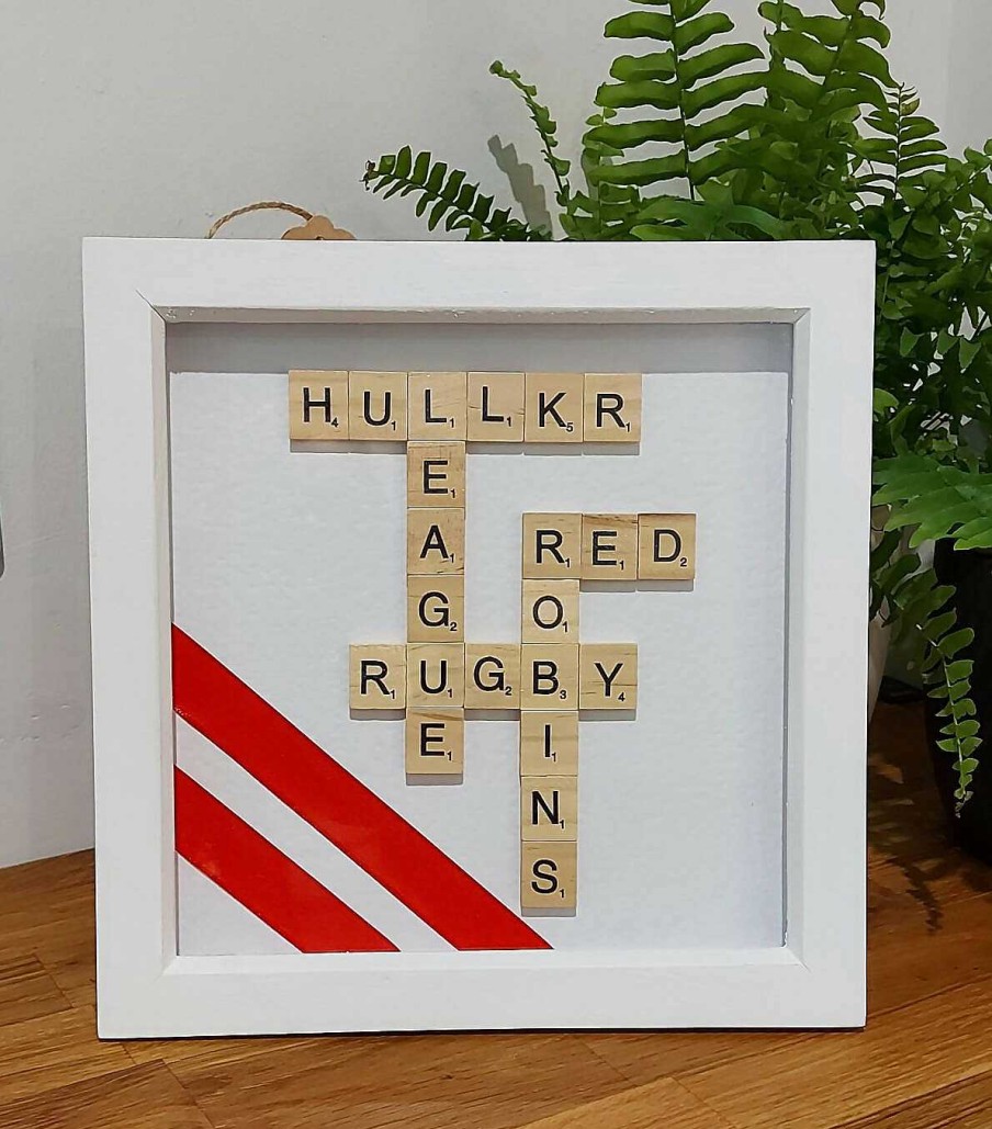 Gifts My Word Art Creations | Hull Kr Rugby Theme Large Scrabble Artwork