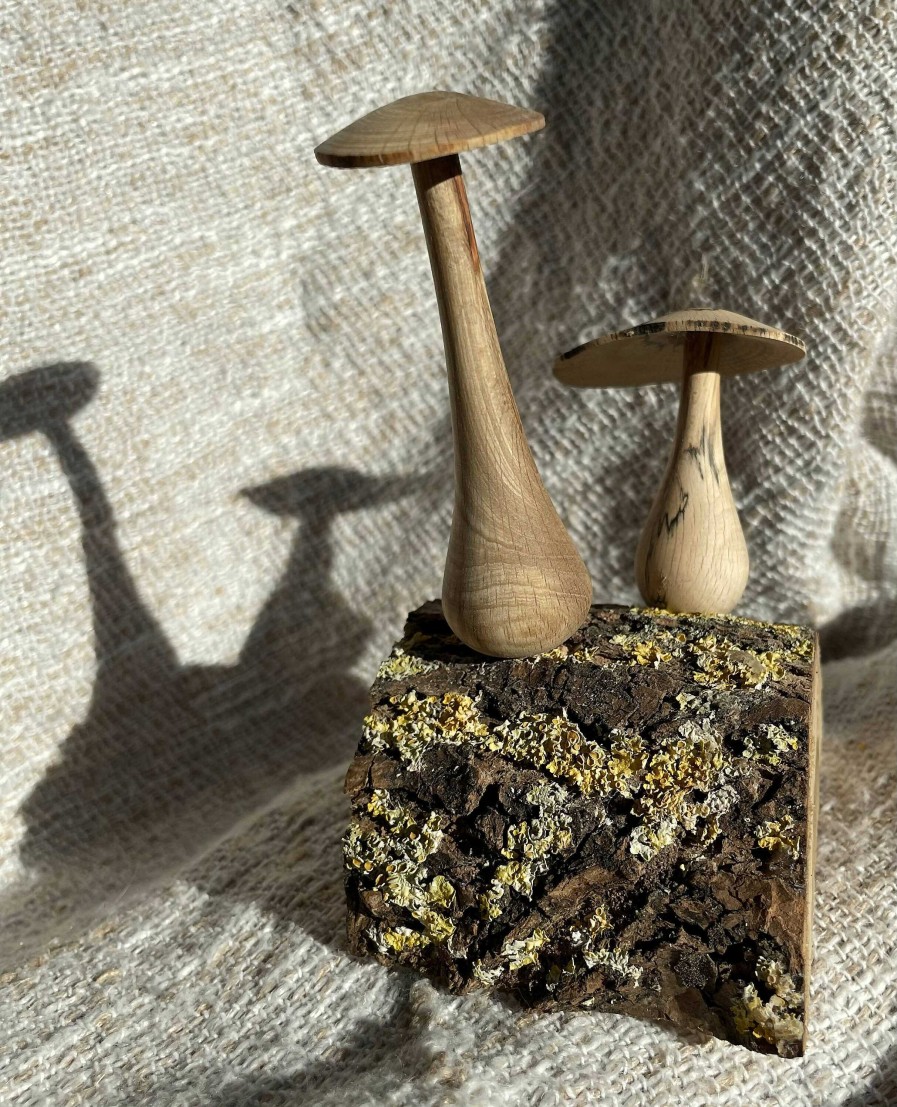 Gifts Wildwood Woodturning | Woodland Mushroom Pair