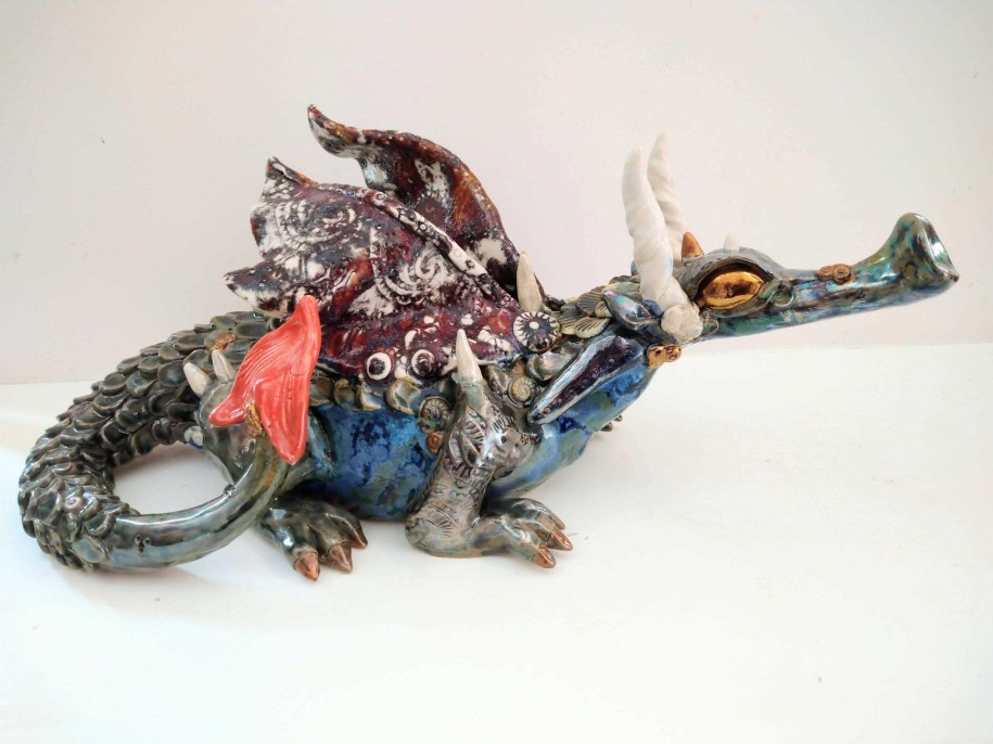 Ceramics & Pottery Pentangle Pottery | Large Dragon