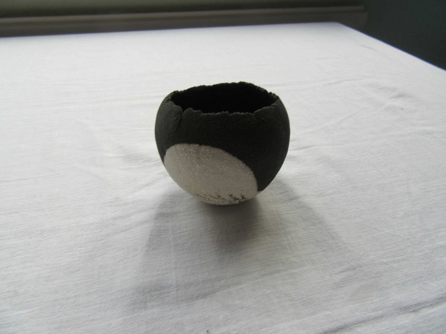 Ceramics & Pottery Down to Earth Ceramics | Black And White Rocking Pot