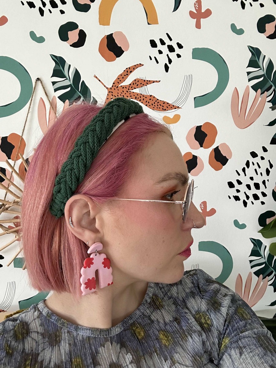 Accessories Loppys Lock Up | Macrame Headband-Pine Green