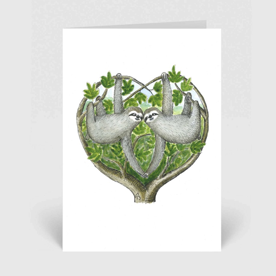 Gifts Wildly in Love Designs | Sloth Card