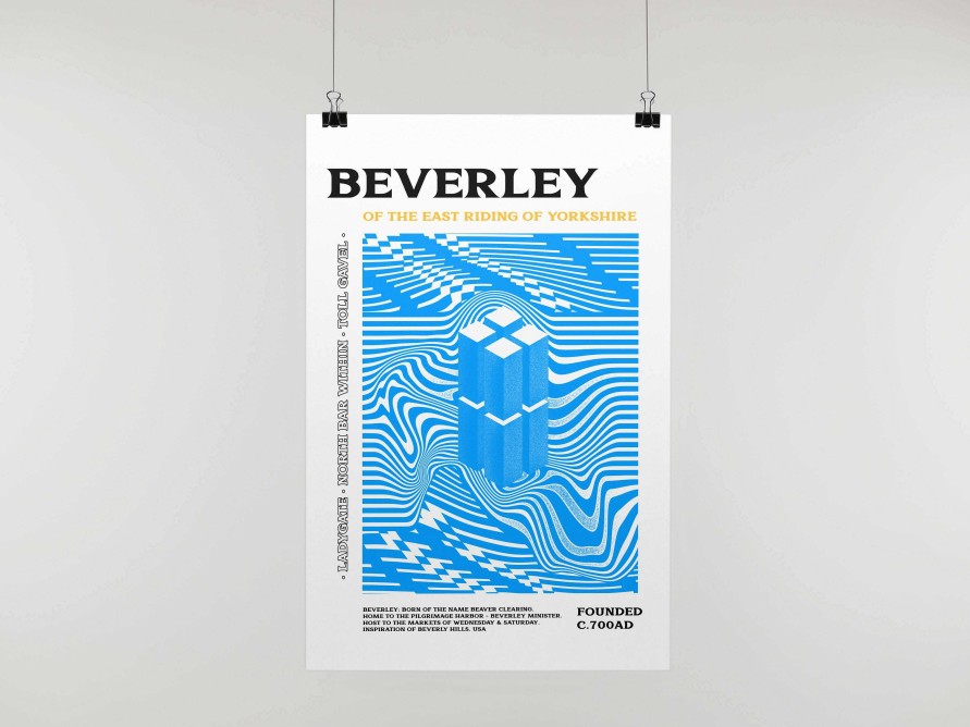 Gifts Originallyt Designs | Beverley Psychedelic Art Print A4 Print Only