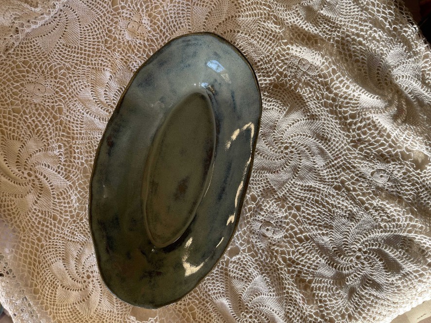 Ceramics & Pottery Seafan Ceramics | Oval Ceramic Dish