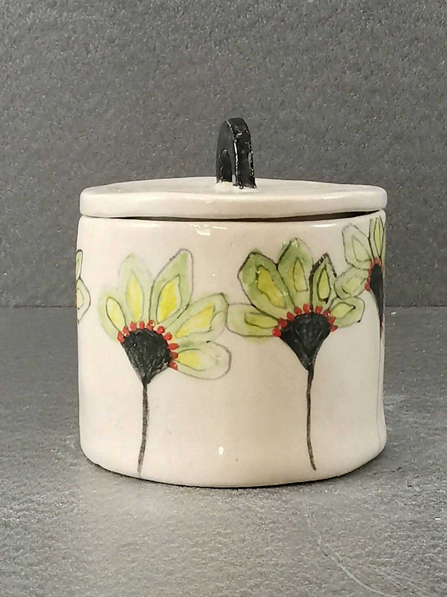 Ceramics & Pottery Kissed Frog Pottery | Rising Flowers Keepsake Box