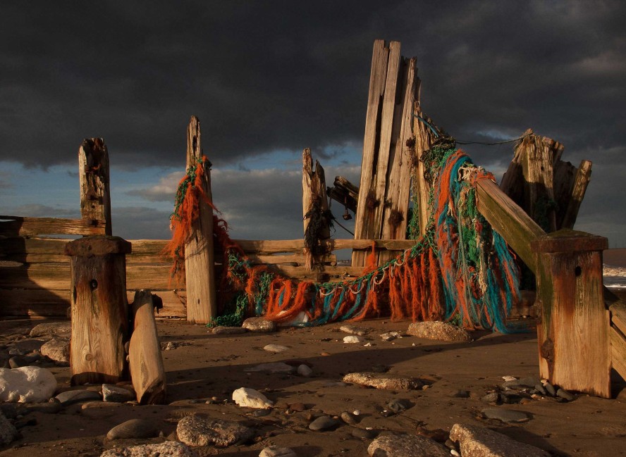 Gifts Sue Langford SLPhotocards | Spurn Point Flotsam - Print In A4 Mount