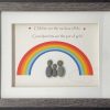 Gifts Pebble Art Design | Rainbow Of Life Grandparents - Medium