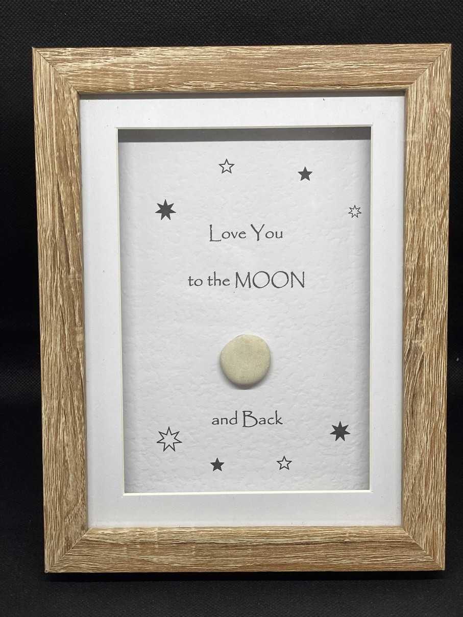 Gifts Pebble Art Design | Love You To The Moon - Small