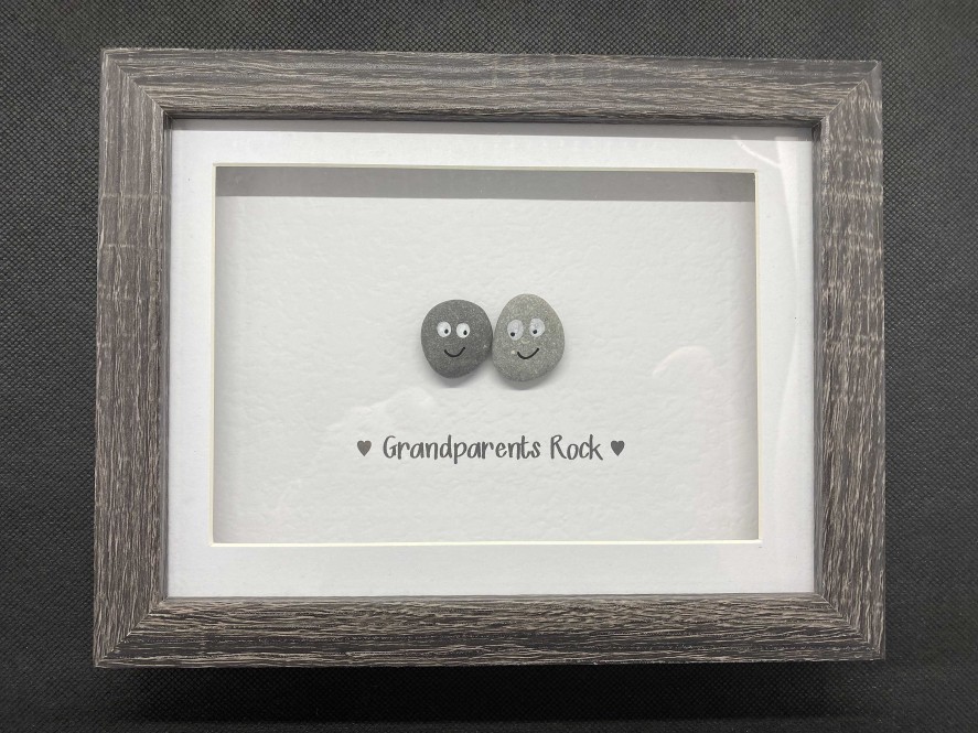 Gifts Pebble Art Design | My / Grandparents Rock - Small