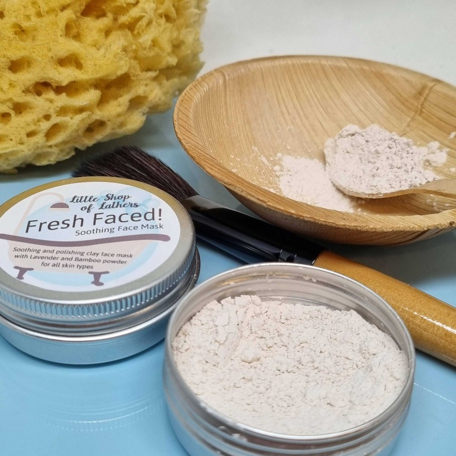 Bath & Body Little Shop of Lathers | French Clay And Lavender Essential Oil Face Mask - Soothing