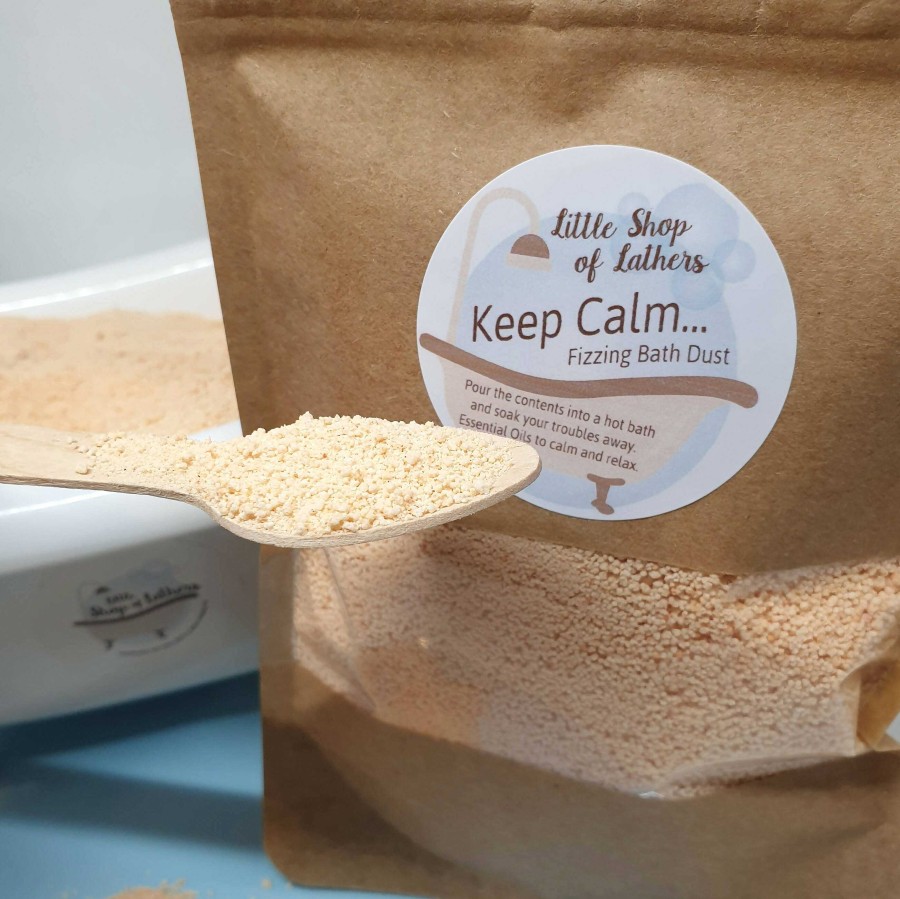 Gifts Little Shop of Lathers | Keep Calm Fizzing Bath Dust