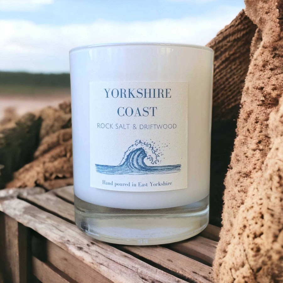 Gifts Edge of the Wolds | Edge Of The Wolds Yorkshire Coast Rock Salt & Driftwood Scented Candle 160G