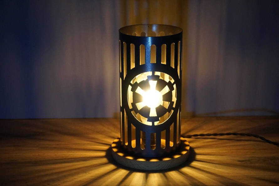 Gifts Westfield Oak Design | Star Wars Lamp, Handmade Table Lamp, Bedside Table Lamp, Edison Lamp, Steampunk Lamp - 1037