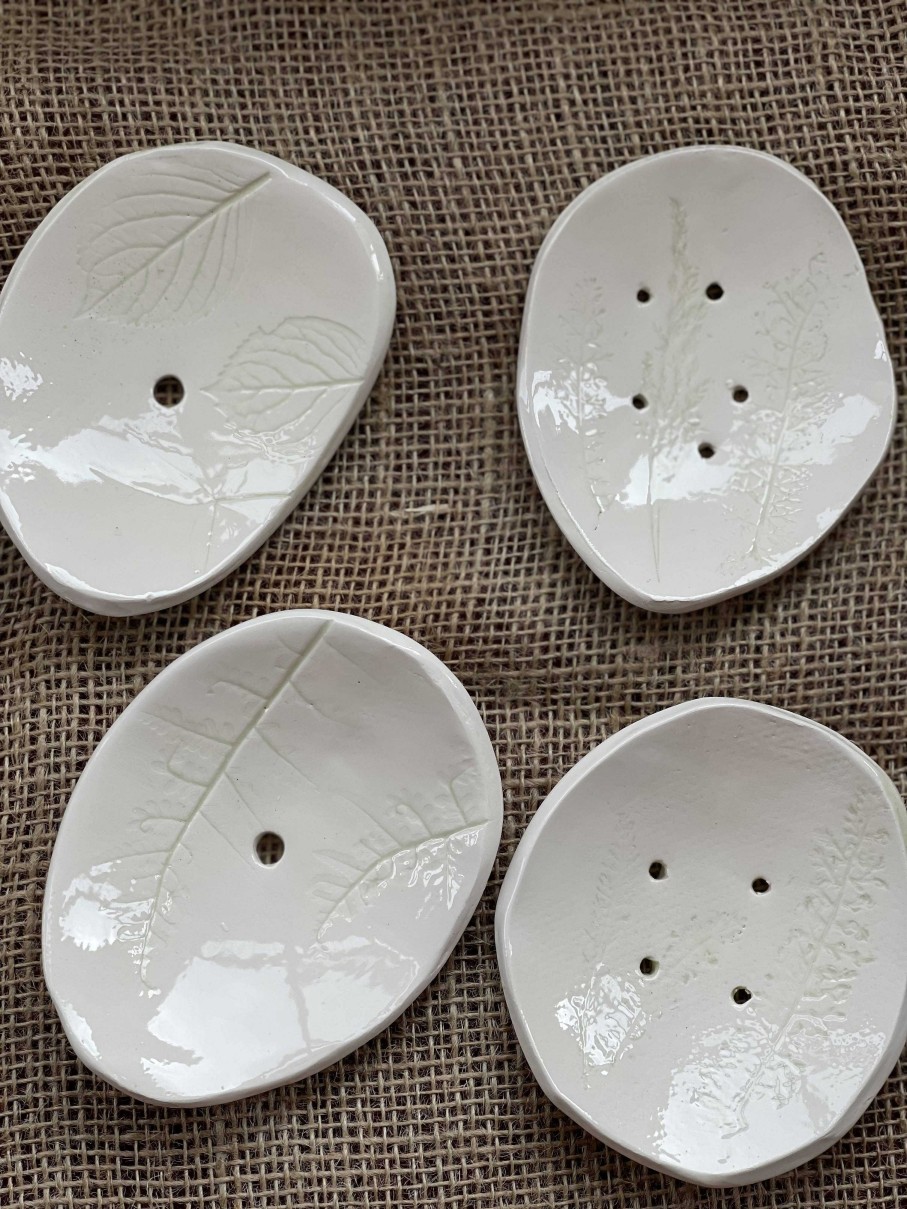 Ceramics & Pottery Seafan Ceramics | Ceramic Soap/Shampoo Bar Dish