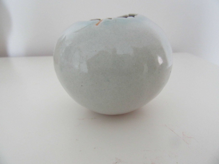 Ceramics & Pottery Down to Earth Ceramics | Green Rocking Pebble Pot