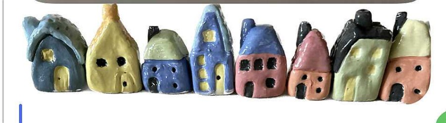 Ceramics & Pottery Seafan Ceramics | Miniature Ceramic Houses