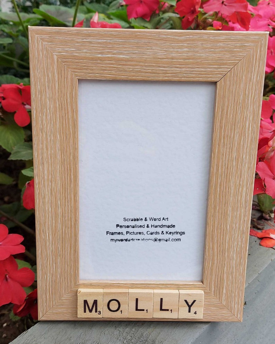 Gifts My Word Art Creations | Molly 6 X 4 Bespoke Scrabble Frame