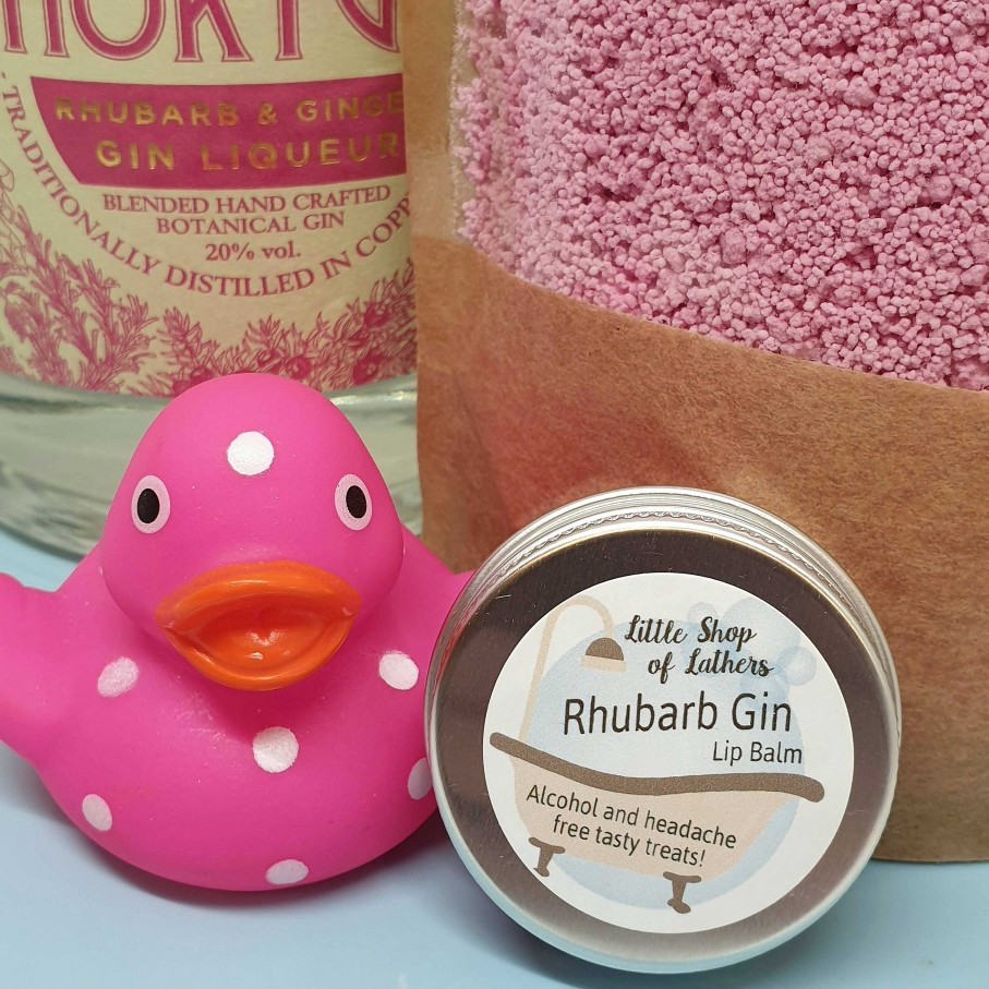 Bath & Body Little Shop of Lathers | Rhubarb Gin Lip Balm