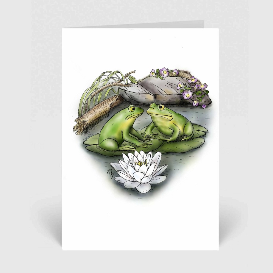 Gifts Wildly in Love Designs | Pond Frog Card