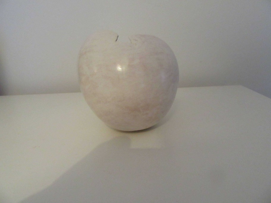 Ceramics & Pottery Down to Earth Ceramics | White Burnished Egg Form