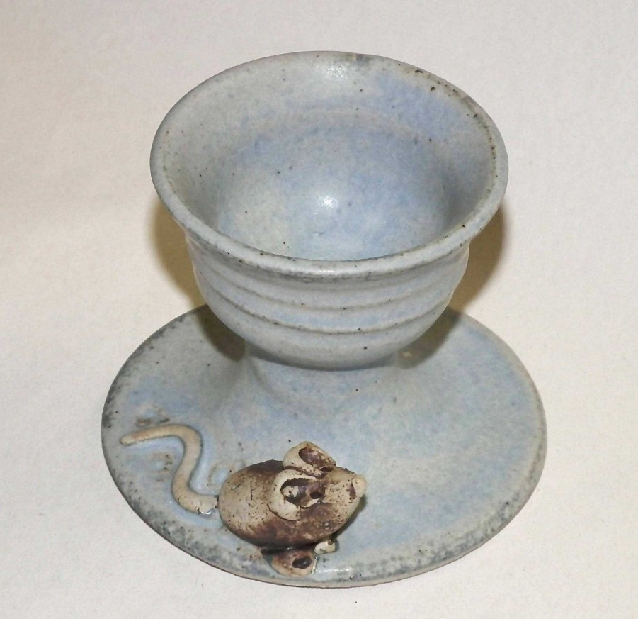 Ceramics & Pottery Fangfoss Pottery | Egg Cup With Mouse