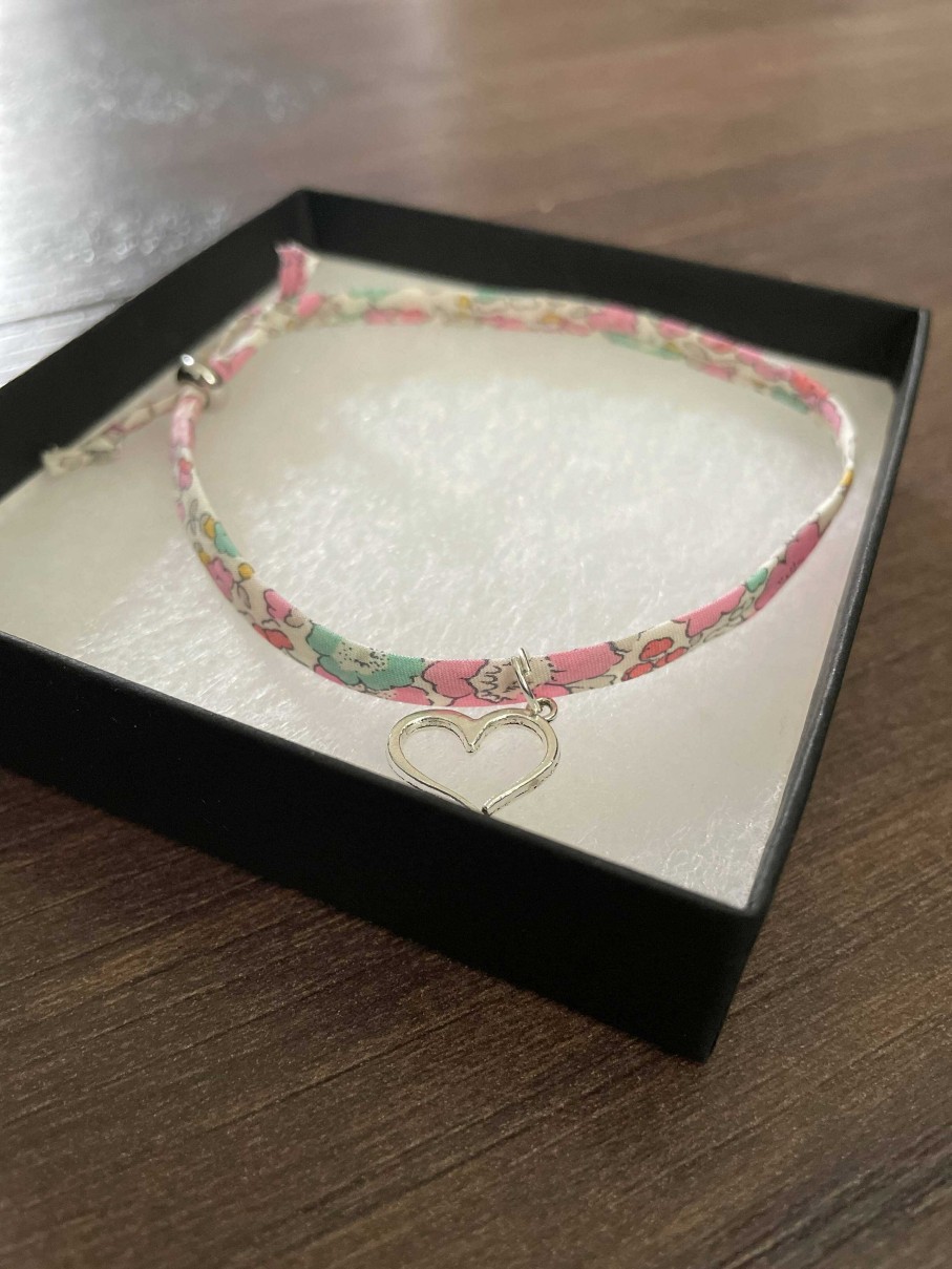 Gifts Ada Rose Design | Liberty Of London Fabric Bracelet (Betsy Ann Sweet Pink)