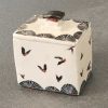 Ceramics & Pottery Kissed Frog Pottery | Flutterby Fans Keepsake Box