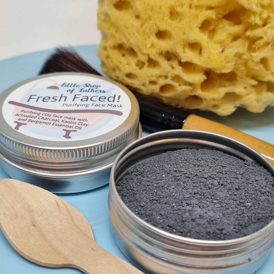 Gifts Little Shop of Lathers | French Clay And Charcoal Face Mask - Purifying