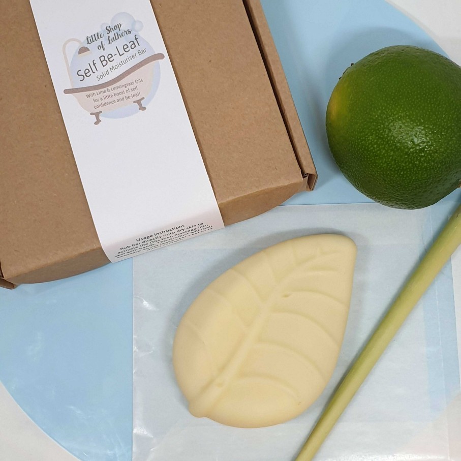 Gifts Little Shop of Lathers | Self Beleaf Solid Moisturiser Bar