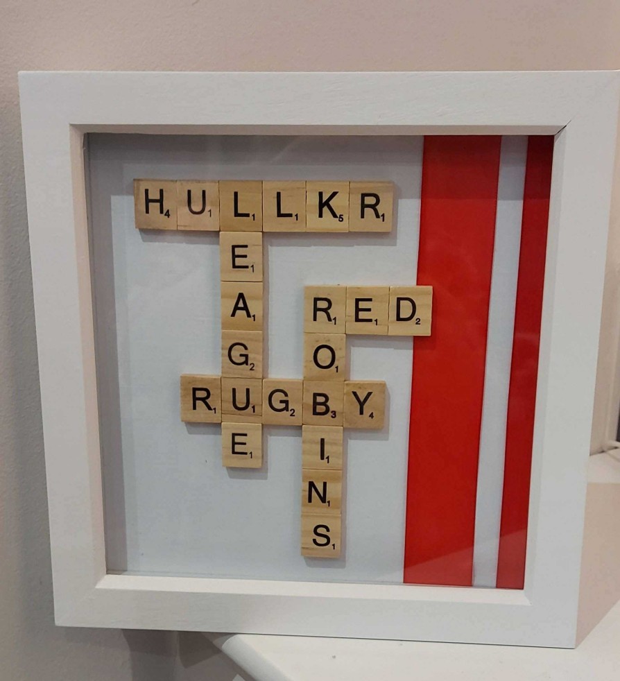 Gifts My Word Art Creations | Hull Kr Rugby Theme Large Scrabble Artwork