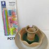 Ceramics & Pottery Pampa Ceramics | Large Desk Tidy Inc. Pencil, Rubbers And Sharpener