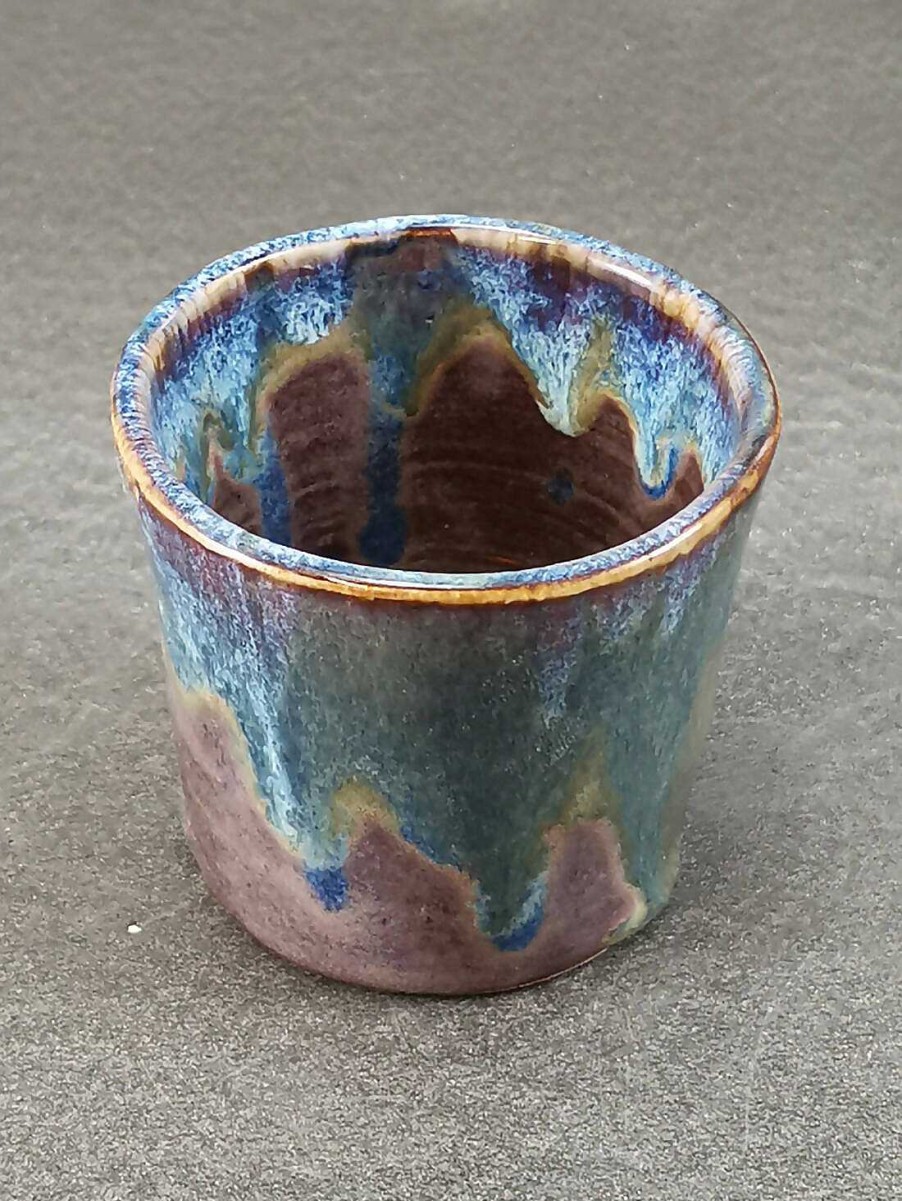 Ceramics & Pottery Kissed Frog Pottery | Streaky Beaker Blue